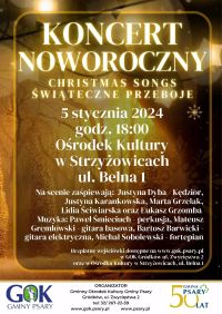 Kopia – Blue Gold & White Simple Christmas Sale Flyer